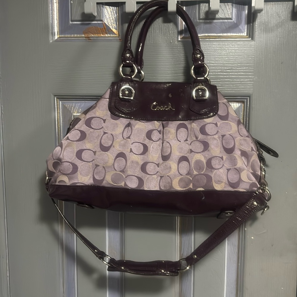 Coach bag purple